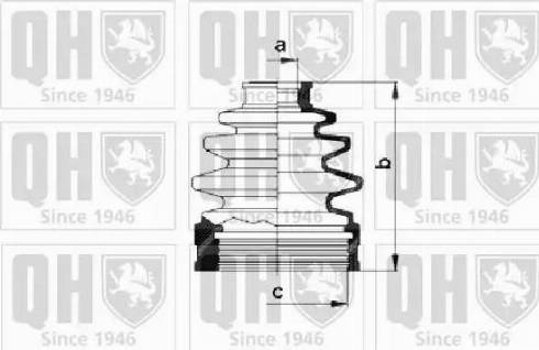 Quinton Hazell QJB792 - Putekļusargs, Piedziņas vārpsta autospares.lv