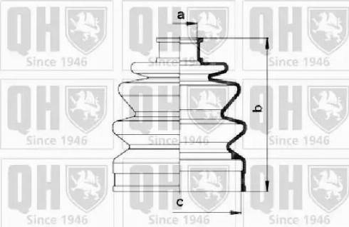 Quinton Hazell QJB765 - Пыльник, приводной вал www.autospares.lv