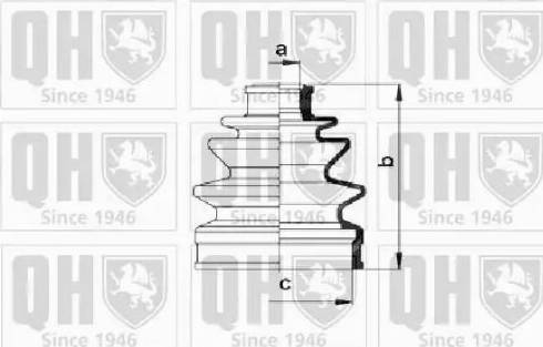 Quinton Hazell QJB766 - Пыльник, приводной вал www.autospares.lv