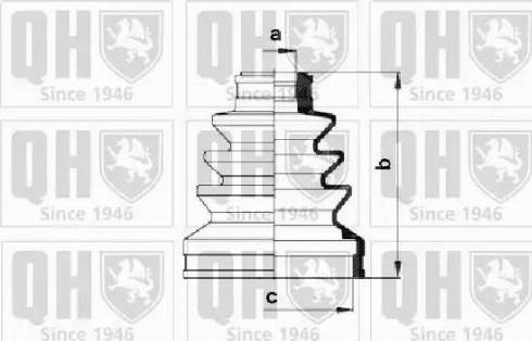 Quinton Hazell QJB785 - Putekļusargs, Piedziņas vārpsta www.autospares.lv