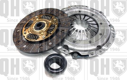 Quinton Hazell QKT659AF - Комплект сцепления www.autospares.lv