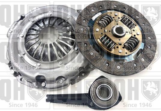 Quinton Hazell QKT2712AF - Комплект сцепления www.autospares.lv