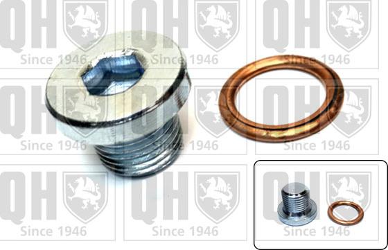 Quinton Hazell QOC1001 - Резьбовая пробка, масляный поддон www.autospares.lv