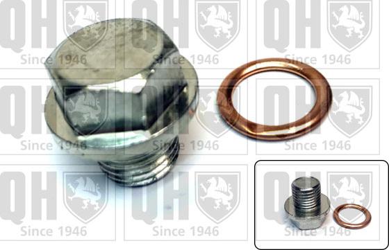 Quinton Hazell QOC1012 - Sealing Plug, oil sump www.autospares.lv