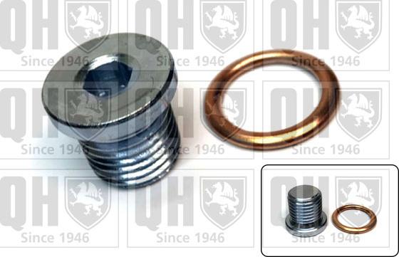 Quinton Hazell QOC1017 - Резьбовая пробка, масляный поддон www.autospares.lv