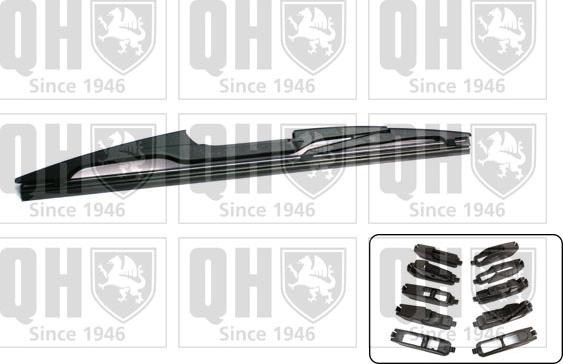 Quinton Hazell QRW012 - Stikla tīrītāja slotiņa www.autospares.lv