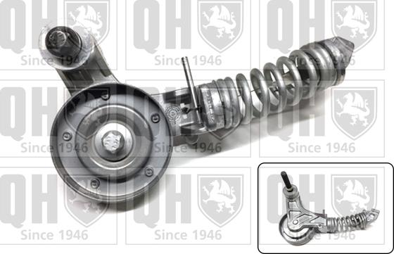 Quinton Hazell QTA1190 - Belt Tensioner, v-ribbed belt www.autospares.lv