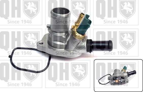 Quinton Hazell QTH636K - Термостат охлаждающей жидкости / корпус www.autospares.lv