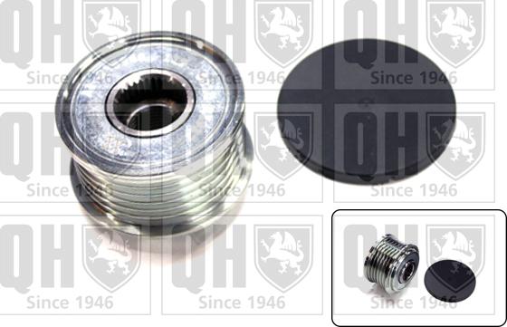 Quinton Hazell QTR105 - Шкив генератора, муфта www.autospares.lv