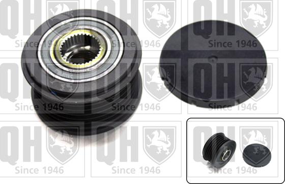 Quinton Hazell QTR108 - Pulley, alternator, freewheel clutch www.autospares.lv