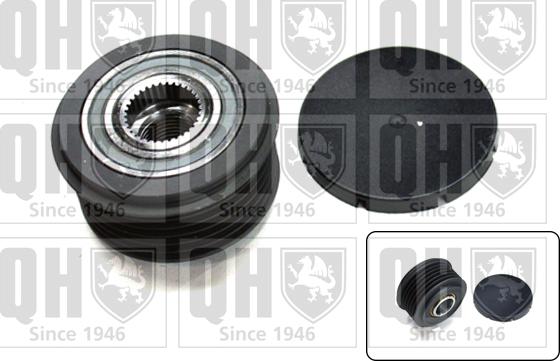 Quinton Hazell QTR114 - Pulley, alternator, freewheel clutch www.autospares.lv