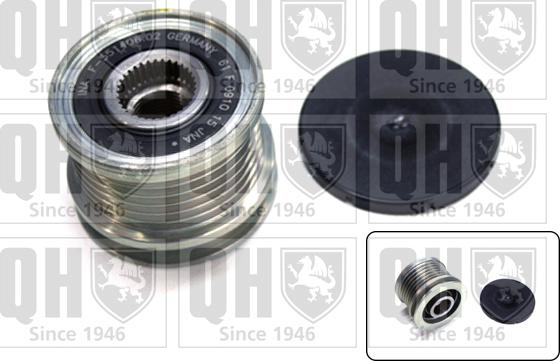 Quinton Hazell QTR116 - Шкив генератора, муфта www.autospares.lv