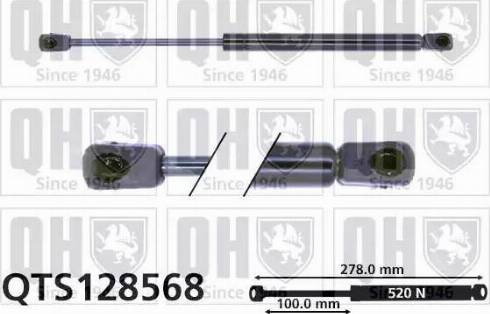 FPS FP 6405 535 - Gāzes atspere, Bagāžas / Kravas nodalījuma vāks www.autospares.lv