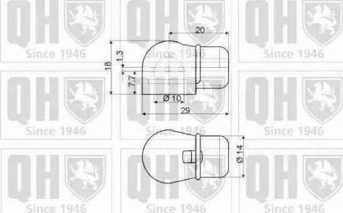 Quinton Hazell QTS128149 - Gāzes atspere, Bagāžas / Kravas nodalījuma vāks www.autospares.lv