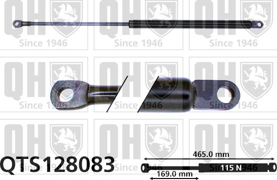 Quinton Hazell QTS128083 - Gāzes atspere, Bagāžas / Kravas nodalījuma vāks www.autospares.lv