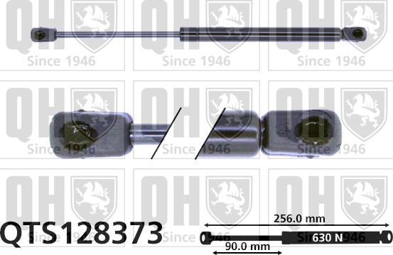 Quinton Hazell QTS128373 - Gāzes atspere, Bagāžas / Kravas nodalījuma vāks www.autospares.lv