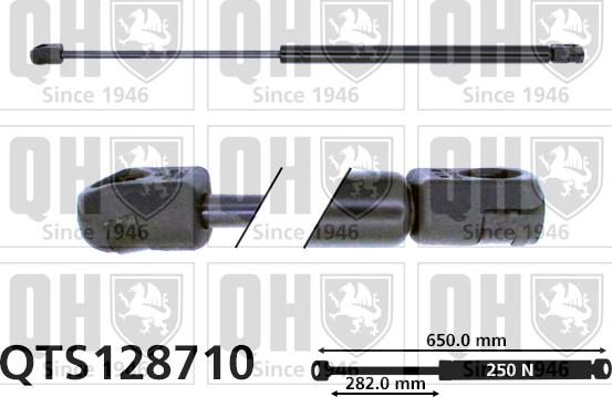 Quinton Hazell QTS128710 - Gāzes atspere, Motora pārsegs www.autospares.lv