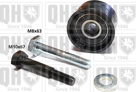 Quinton Hazell QTT1076 - Направляющий ролик, зубчатый ремень ГРМ www.autospares.lv