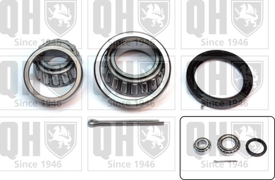 Quinton Hazell QWB444 - Подшипник ступицы колеса, комплект www.autospares.lv