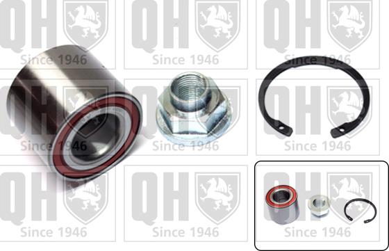 Quinton Hazell QWB1421 - Подшипник ступицы колеса, комплект www.autospares.lv