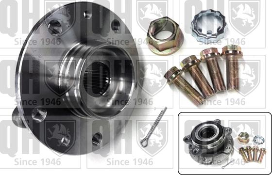 Quinton Hazell QWB1539 - Подшипник ступицы колеса, комплект www.autospares.lv