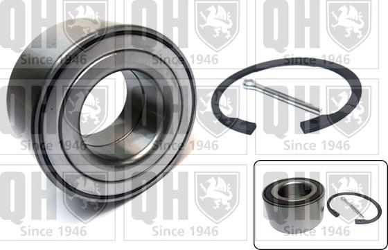 Quinton Hazell QWB1660 - Подшипник ступицы колеса, комплект www.autospares.lv