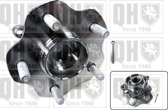 Quinton Hazell QWB1619 - Подшипник ступицы колеса, комплект www.autospares.lv