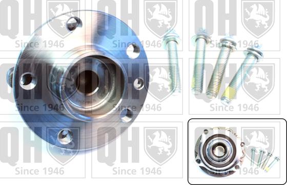 Quinton Hazell QWB1393 - Подшипник ступицы колеса, комплект www.autospares.lv