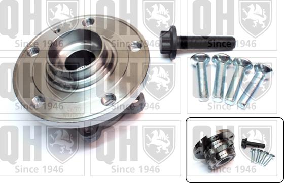 Quinton Hazell QWB1349 - Подшипник ступицы колеса, комплект www.autospares.lv