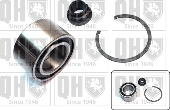 Quinton Hazell QWB1290 - Подшипник ступицы колеса, комплект www.autospares.lv