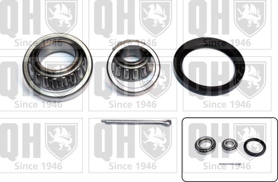 Quinton Hazell QWB129C - Подшипник ступицы колеса, комплект www.autospares.lv