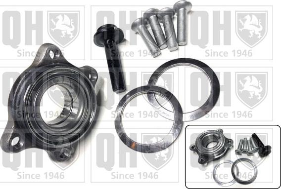 Quinton Hazell QWB1272 - Подшипник ступицы колеса, комплект www.autospares.lv