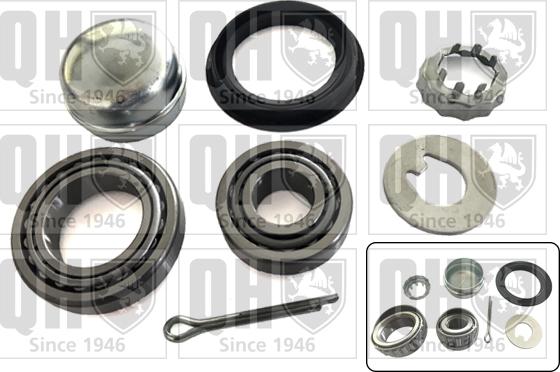 Quinton Hazell QWB796 - Подшипник ступицы колеса, комплект www.autospares.lv