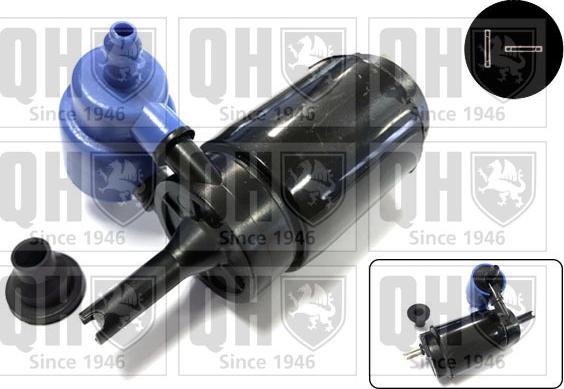 Quinton Hazell QWP015 - Water Pump, window cleaning www.autospares.lv