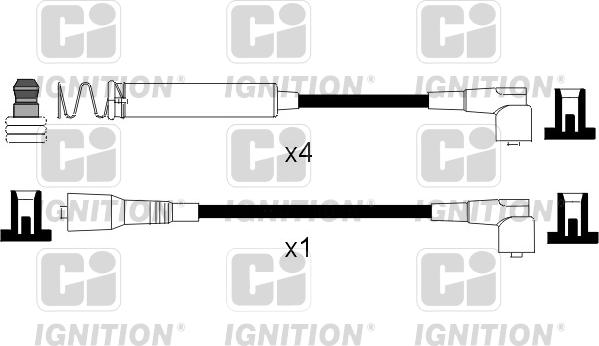 Quinton Hazell XC995 - Augstsprieguma vadu komplekts www.autospares.lv