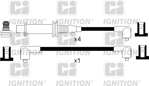 Quinton Hazell XC993 - Augstsprieguma vadu komplekts www.autospares.lv