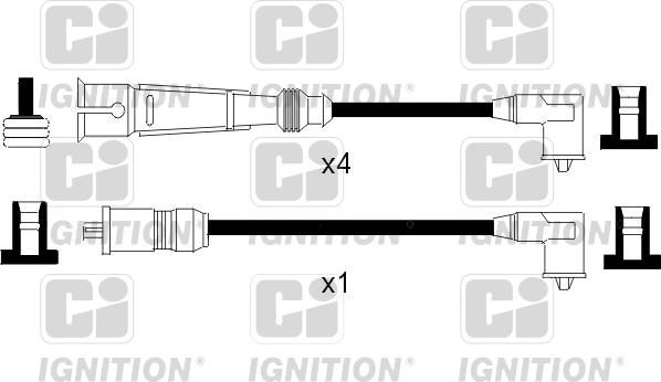 Quinton Hazell XC997 - Augstsprieguma vadu komplekts www.autospares.lv