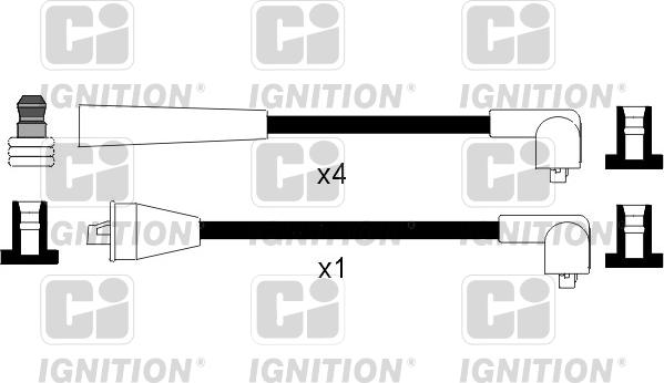 Quinton Hazell XC949 - Augstsprieguma vadu komplekts www.autospares.lv