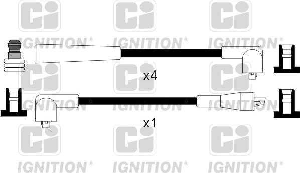 Quinton Hazell XC946 - Augstsprieguma vadu komplekts www.autospares.lv