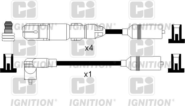 Quinton Hazell XC958 - Augstsprieguma vadu komplekts www.autospares.lv