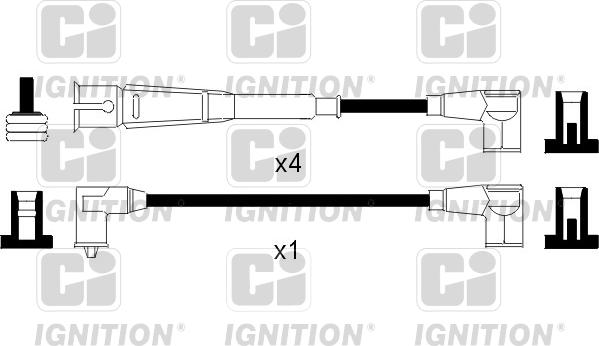 Quinton Hazell XC965 - Augstsprieguma vadu komplekts www.autospares.lv