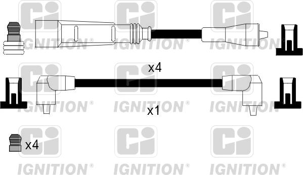 Quinton Hazell XC905 - Augstsprieguma vadu komplekts www.autospares.lv