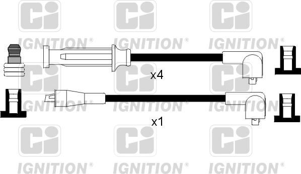 Quinton Hazell XC906 - Augstsprieguma vadu komplekts www.autospares.lv