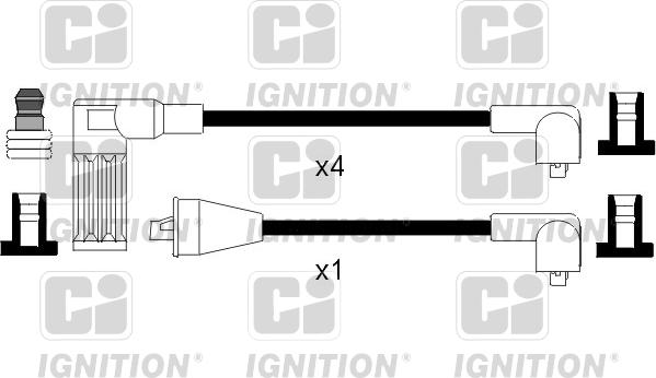 Quinton Hazell XC908 - Augstsprieguma vadu komplekts www.autospares.lv