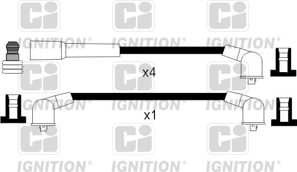 Quinton Hazell XC903 - Augstsprieguma vadu komplekts www.autospares.lv