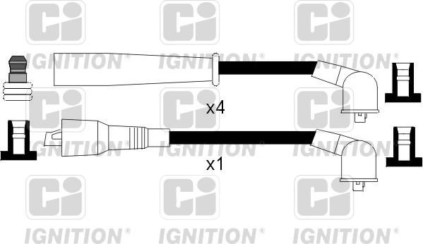 Quinton Hazell XC911 - Augstsprieguma vadu komplekts www.autospares.lv