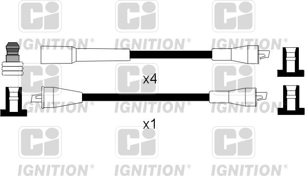 Quinton Hazell XC912 - Augstsprieguma vadu komplekts www.autospares.lv