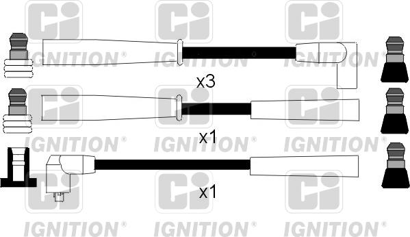 Quinton Hazell XC986 - Augstsprieguma vadu komplekts www.autospares.lv