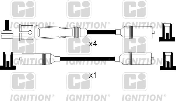 Quinton Hazell XC440 - Augstsprieguma vadu komplekts www.autospares.lv