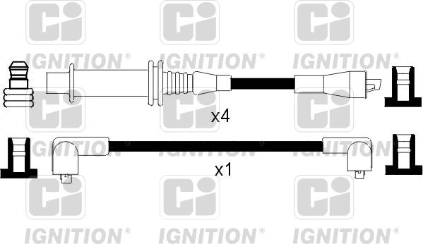 Quinton Hazell XC448 - Augstsprieguma vadu komplekts www.autospares.lv